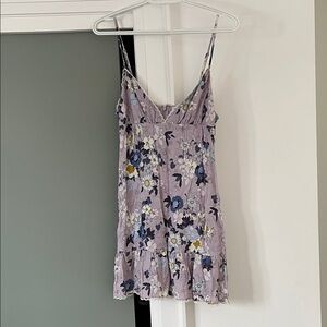 Sunday Best Floral Babydoll Dress in Lavender